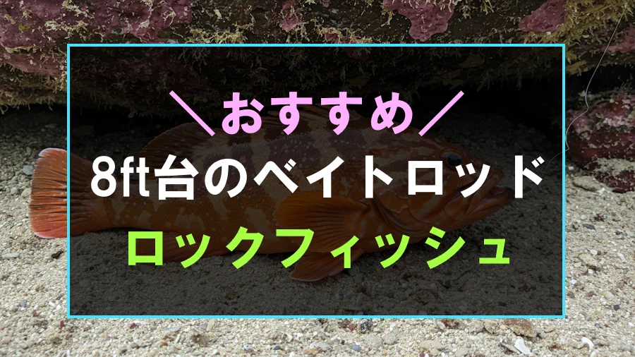 ロックフィッシュにおすすめな8ft台のベイトロッド
