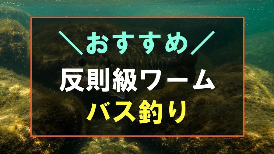 バス釣りにおすすめな反則ワーム