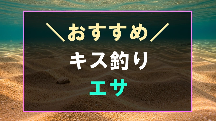 キス釣りにおすすめな餌