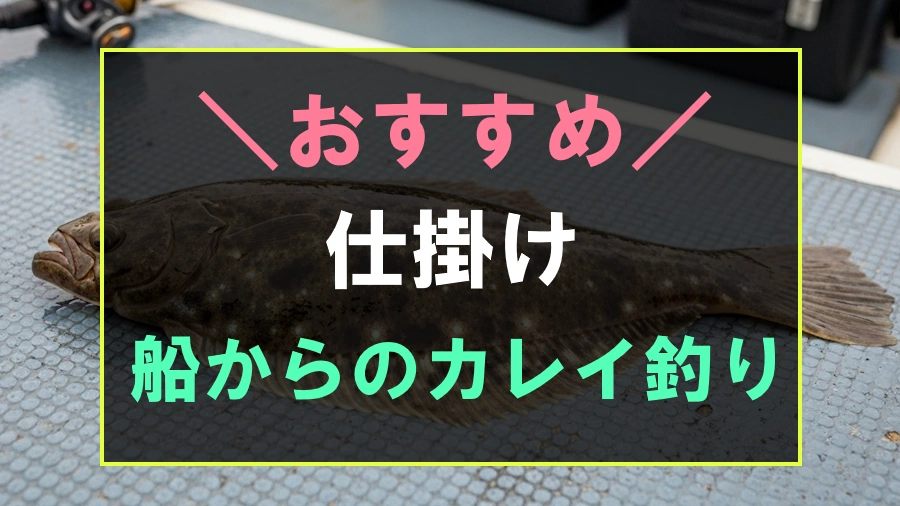 船からのカレイ釣りにおすすめな仕掛け