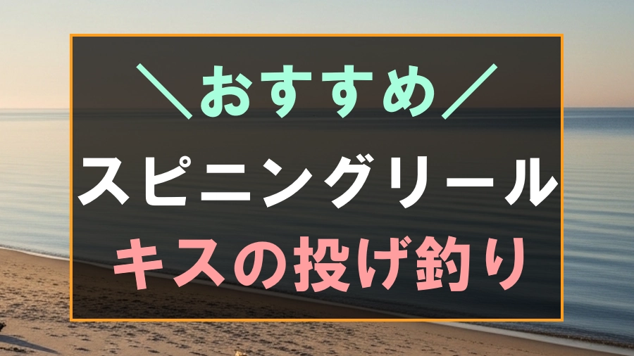 キスの投げ釣りにおすすめなスピニングリール